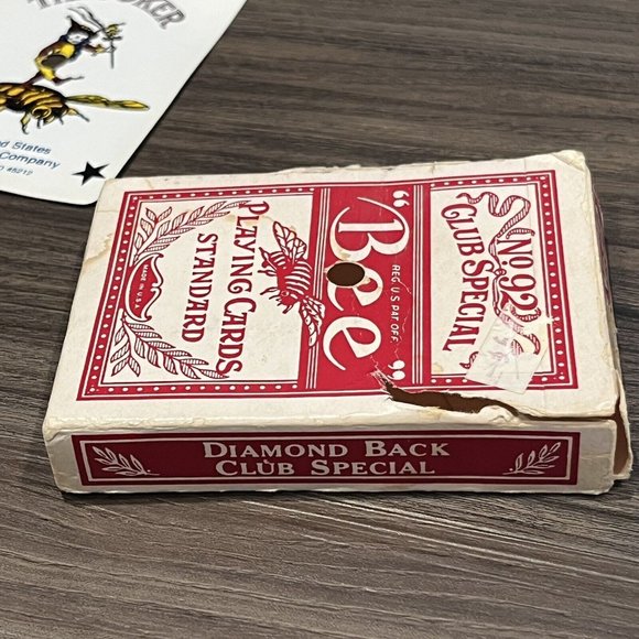 Vintage Sands Casino Atlantic City Bee Playing Cards Deck 92 Diamond Back - Picture 8 of 16